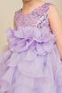 Girls Elegant Sequin & Ruffle Gown 2-14