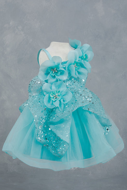 Little Fashionistas Baby Girl Gown 3-24 Months