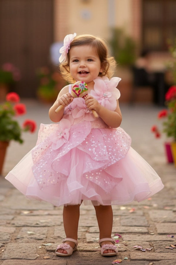 Little Fashionistas Baby Girl Gown 3-24 Months