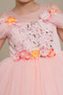 Girls Floral Sequin Tulle Special Occasion Dress 2-14
