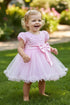 Baby Girls Lace Tulle Party Dress with Bow 6-24Months