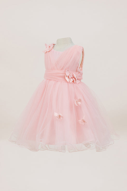 Baby Girls Butterfly Tulle Party Dress 6-24Months
