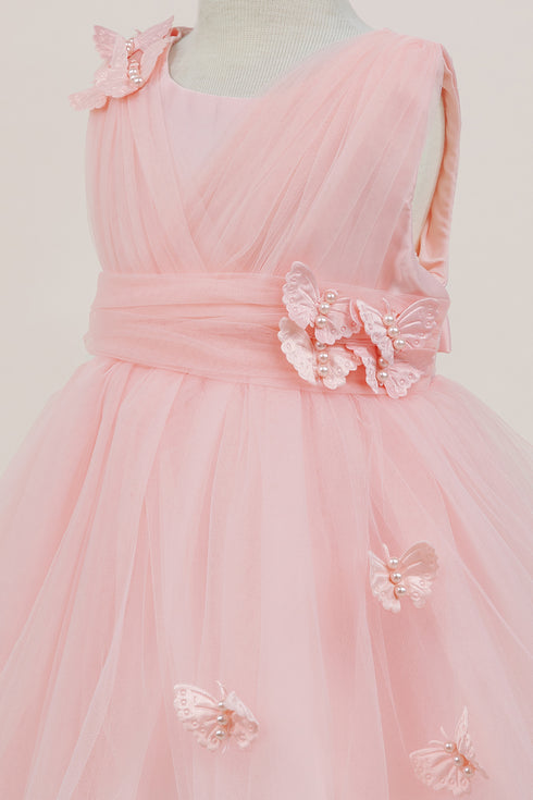 Baby Girls Butterfly Tulle Party Dress 6-24Months