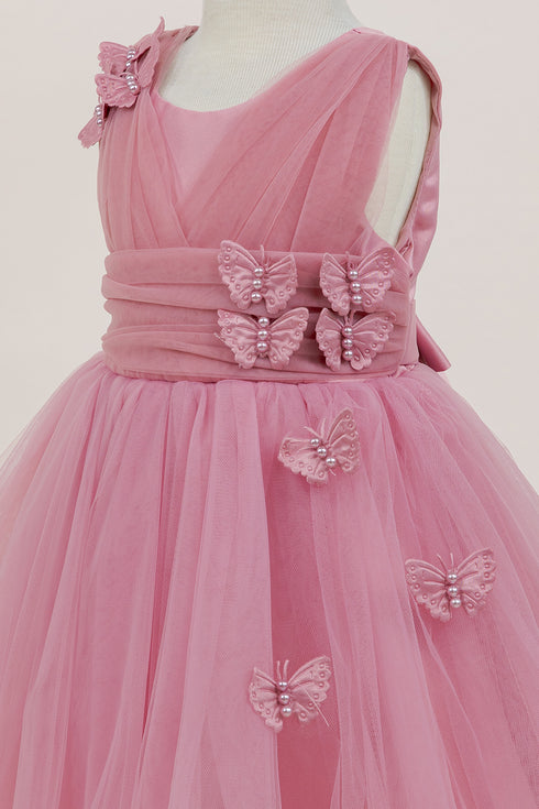 Baby Girls Butterfly Tulle Party Dress 6-24Months