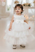Baby Girls Tiered Organza Bow Special Occasion Dress 6-24Months
