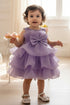 Baby Girls Tiered Organza Bow Special Occasion Dress 6-24Months