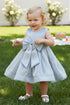 Satin Baby Girl Dress with Bow – Elegant Toddler Party & Special Occasion Dress 6-24Months