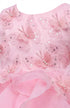 Baby Girl Butterfly Ruffled Organza Dress with Hair Clip 6-24Months