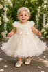 Baby Girls Floral Tulle Dress with Headband 6-24 Months