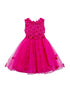 Lala And Erina Big Girls Multi Color 3D Flower Embedded Tulle Dress 2-12 - SophiasStyle.com