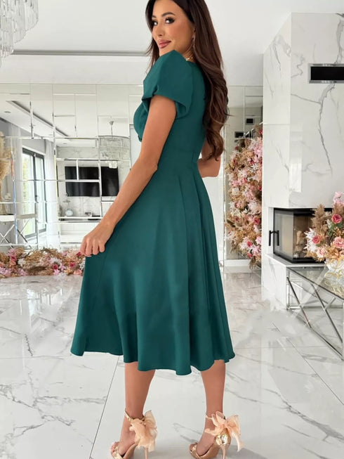 surplice-short-sleeve-midi-dress-OhSoStyled-Sophia's-Style-2