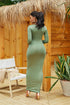 round-neck-long-sleeve-maxi-wrap-dress Sophia's Trends - Sophia's Style-Sage-L