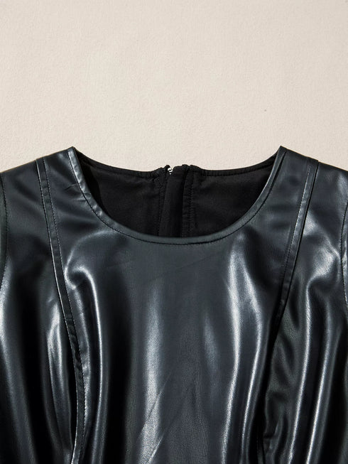 faux-leather-ruffle-hem-sleeveless-mini-dress-OhSoStyled-Sophia's-Style-4