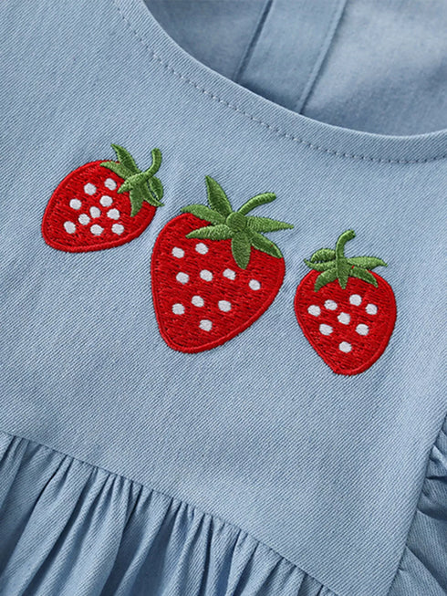 childrens-strawberry-embroidered-puff-sleeve-denim-dress-ohso-kids-sophias-style-3