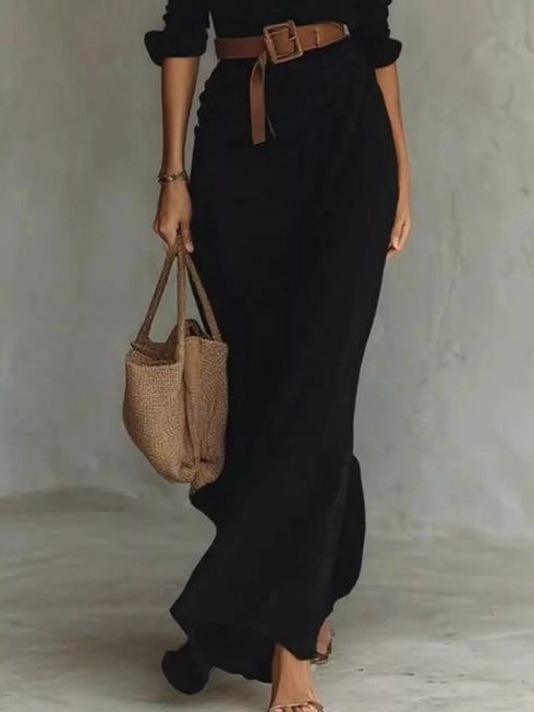 full-size-ruched-long-sleeve-maxi-dress-plus-size-OhSoStyled-Sophia's-Style-6