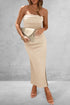 slit-tube-midi-dress Sophia's Trends - Sophia's Style-White-L
