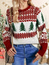 christmas-tree-pattern-round-neck-sweater-Sophia's Style-3