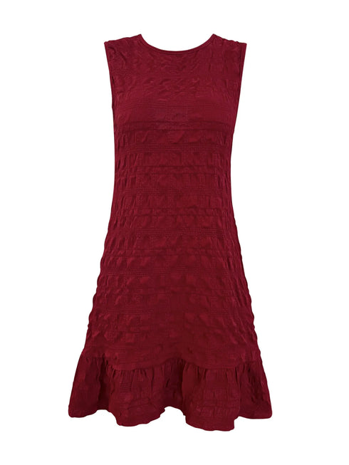 ruffled-hem-sleeveless-mini-dress-Sophia's Style-3