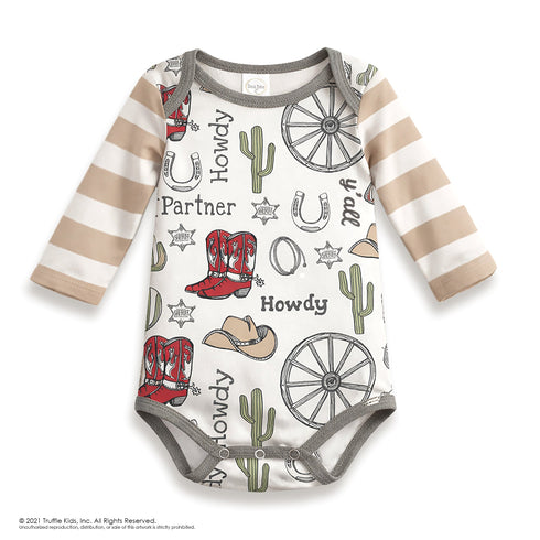 howdy-partner-baby-bodysuit-cotton-western-cowboy-sophias-style-2