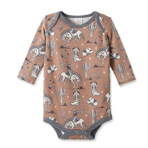 wild-wrangler-brown-western-cowboy-bamboo-baby-boy-bodysuit-Sophia's StyleBodysuits-1