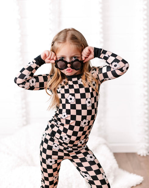 retro-daisy-checks-dream-set Dream-Big-Little-Co-pajama-baby-blanket