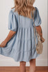 button-up-puff-sleeve-tiered-shirt-dress OhSoStyled at Sophia's Style-2