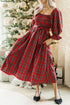 plaid-smocked-flounce-sleeve-midi-dress-OhSoStyled-Sophia's-Style-1