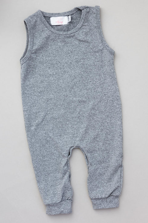 heather-gray-tank-one-piece-jogger Mila & Rose - Sophia's Style-Heather Gray Tank One-Piece Jogger-0-3M--1