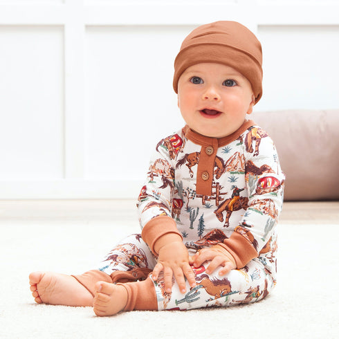 cowboy-henley-romper-bamboo-western-spirit-baby-boy- at Sophia's Style-2