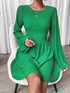 round-neck-flare-sleeve-mini-dress-Sophia's Style-2