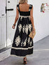 smocked-printed-wide-strap-maxi-dress OhSoStyled - Sophia's Style in Black-5