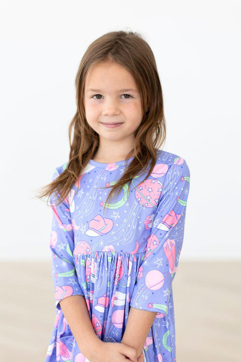 neon-moon-3-4-sleeve-pocket-twirl-dress Mila & Rose - Sophia's Style--12-24M--2