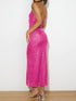 sequin-cutout-tube-dress Sophia's Trends - Sophia's Style-Tan-XL