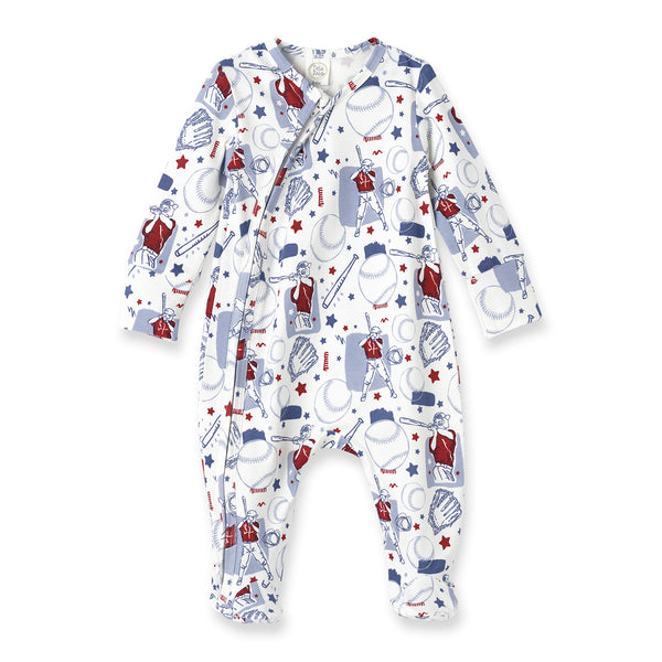 batter-up-bamboo-zipper-romper Tesa Babe - Sophia's StyleBaby Boy Clothes-1