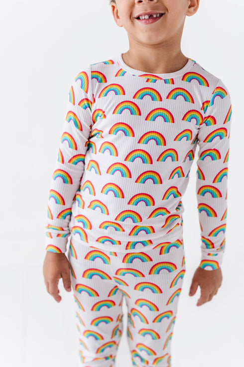 rainbow-ribbed-two-piece-long-set-little-pajama-co - Sophia's Style -2