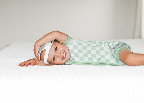 mint-checkers-dream-shortie Dream-Big-Little-Co-pajama-baby-blanket