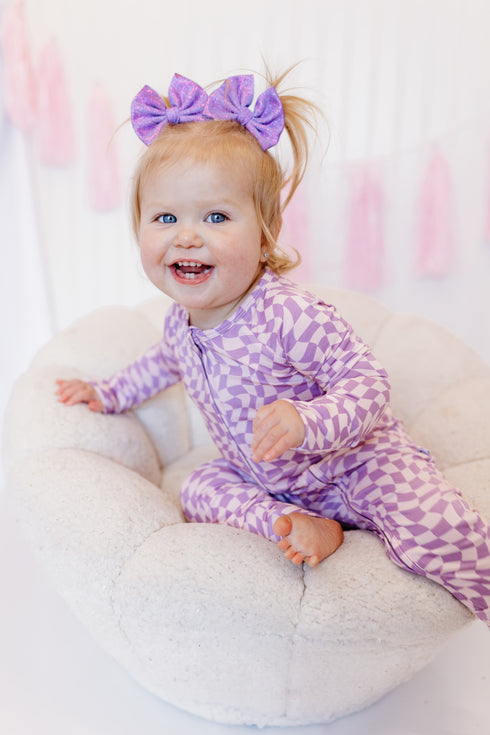 plum-wavy-checkers-dream-romper Dream-Big-Little-Co-pajama-baby-blanket