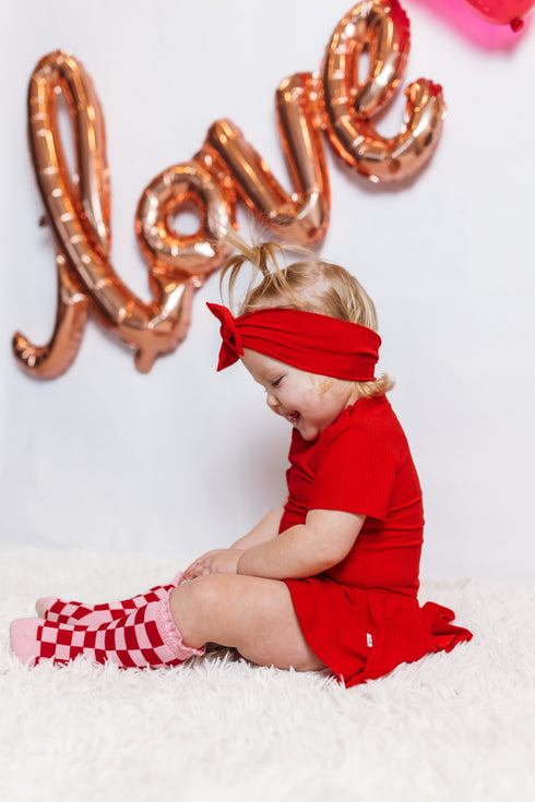 red-rib-dream-bodysuit-dress Dream-Big-Little-Co-pajama-baby-blanket