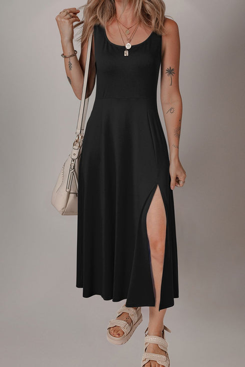 side-slit-scoop-neck-wide-strap-dress OhSoStyled - Sophia's Style-3