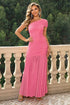 one-shoulder-ruched-maxi-dress Sophia's Trends - Sophia's Style-Pink-XS