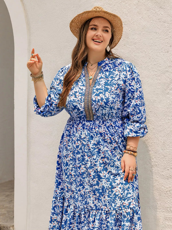 plus-size-floral-print-bohemian-maxi-dress-OhSoStyled-Sophia's-Style-1