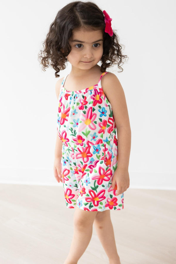 neon-floral-strappy-play-romper Mila & Rose - Sophia's Style-Neon Floral Strappy Play Romper-2T--1