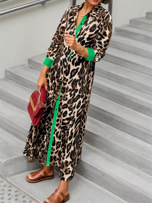 leopard-print-long-sleeve-shirt-dress-with-contrast-trim-OhSoStyled-Sophia's-Style-2