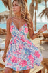 floral-spaghetti-strap-surplice-neck-shirred-waist-mini-dress OhSoStyled at Sophia's Style-1