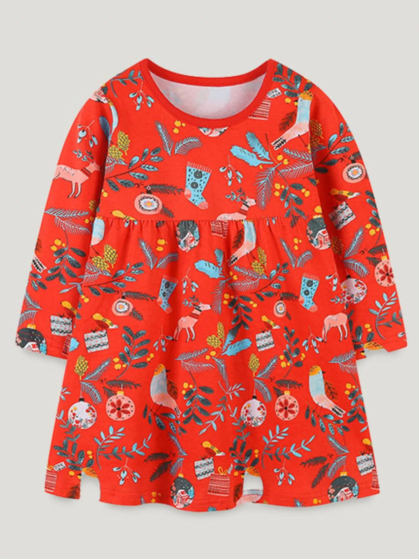 childrens-christmas-print-long-sleeve-dress-2-ohso-kids-sophias-style-1