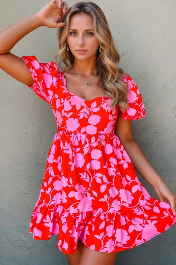 floral-puff-sleeve-sweetheart-neck-ruffled-mini-dress OhSoStyled at Sophia's Style-1