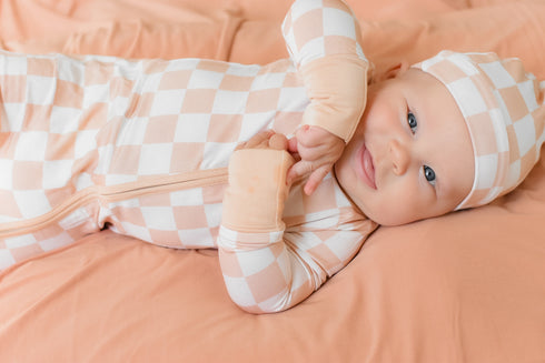sandy-checkers-dream-romper Dream-Big-Little-Co-pajama-baby-blanket