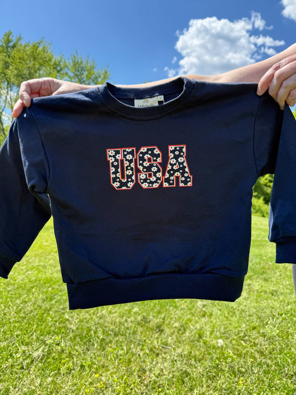 usa-daisy-crewneck-sweatshirt-more-colors at Sophia's Style-1