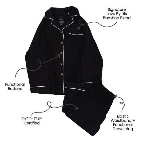 allie-black-bamboo-womens-luxe-lounge-set Laree & Co - Sophia's Style-2