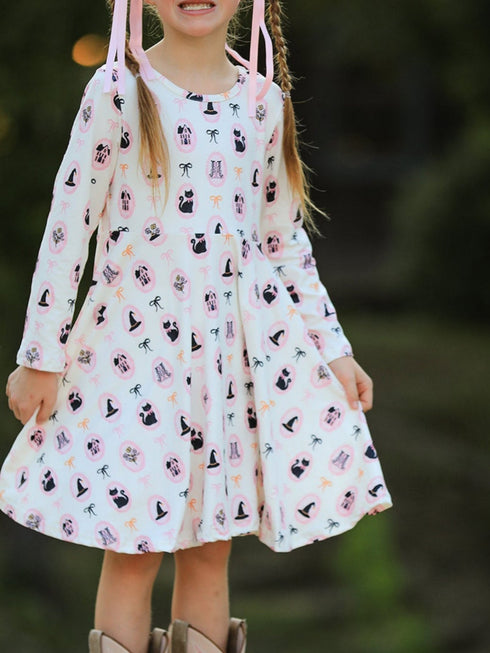 halloween-vintage-cameo-print-girls-twirl-dress-sophias-styleDress-1